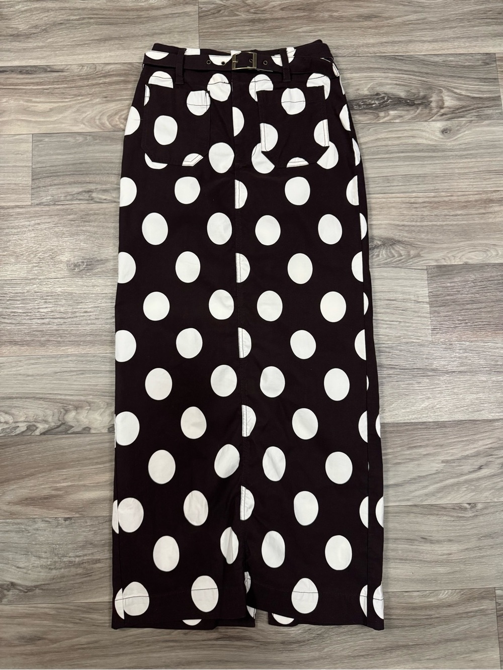 Maeve Colette Belted Maxi Skirt Polka Dot Size Extra Extra Small